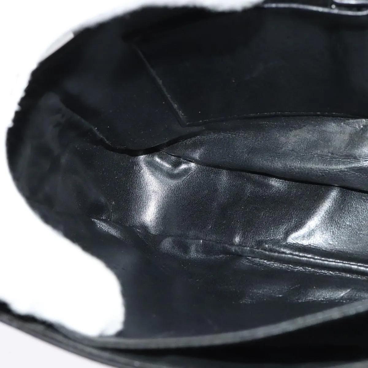 Celine Vintage Leather Black Leather Shoulder Bag Bag (Pre-Owned)