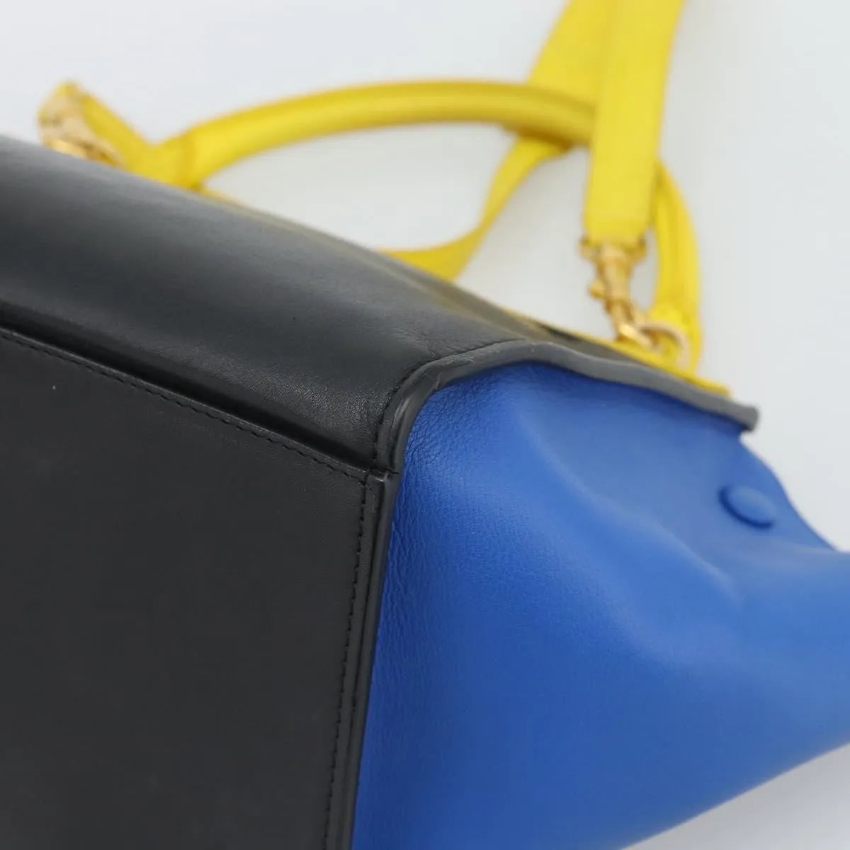 Celine Tricolor Trapeze Leather Multicolour Leather Handbag (Pre-Owned)