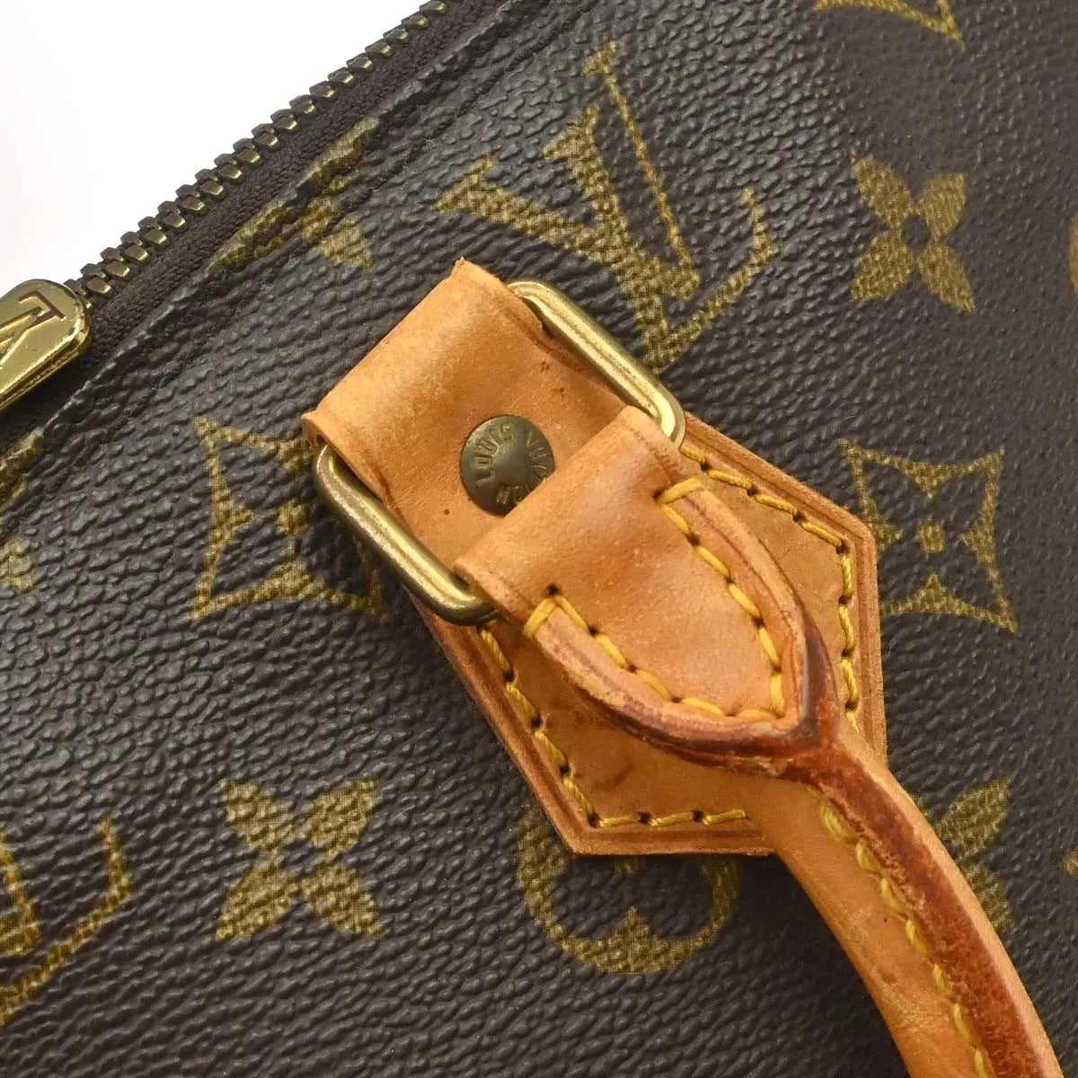 Louis Vuitton Alma Monogram Canvas Brown Canvas Handbag (Pre-Owned)