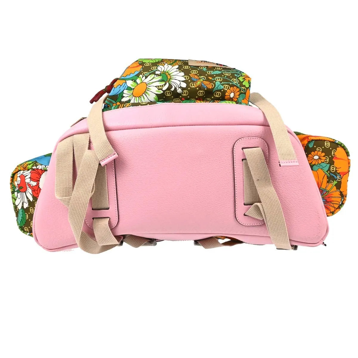 Gucci Gucci X The North Face Flap Printed Nylon Multicolour Canvas Backpack Bag (Pre-Owned)