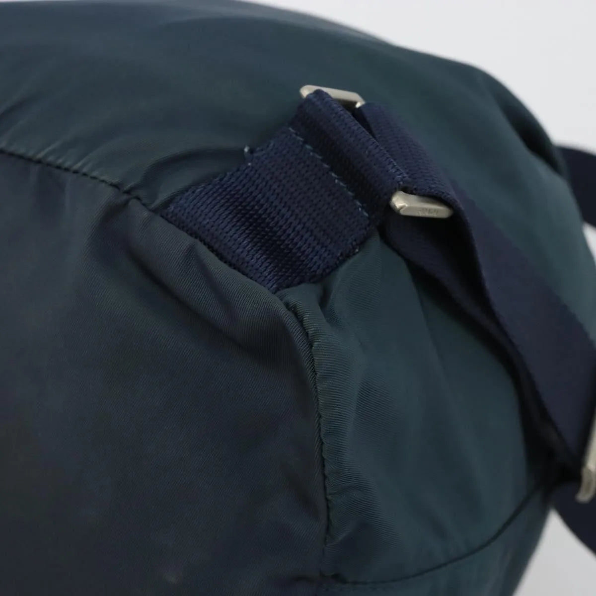 Prada Double Front Pocket Tessuto Navy Nylon Backpack Bag (Pre-Owned)