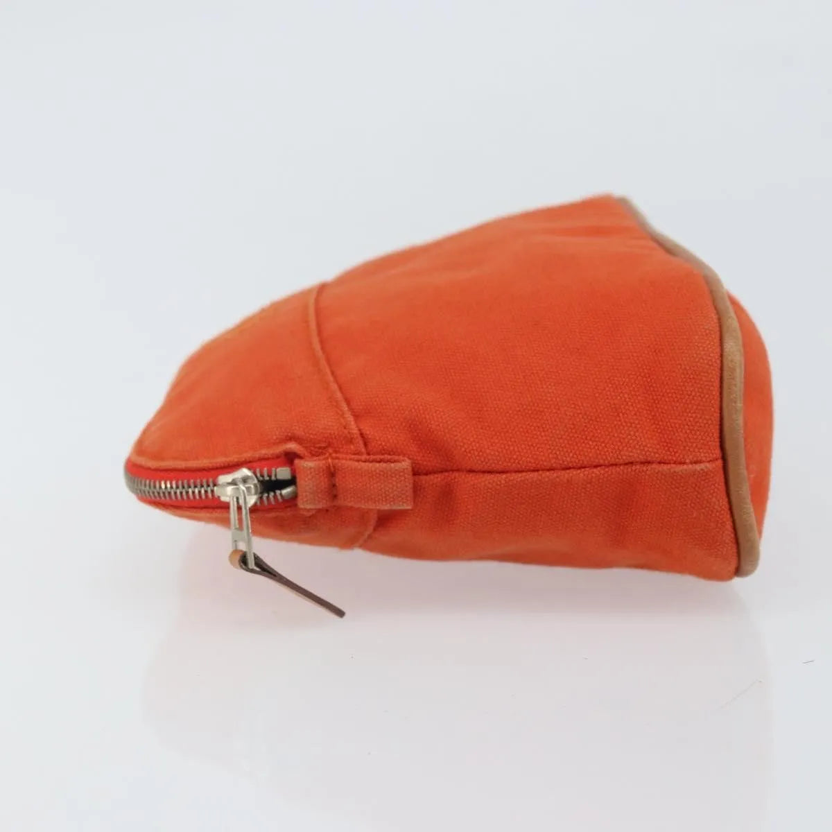 Hermes Bolide Canvas Orange Canvas Clutche & Pouche Bag (Pre-Owned)