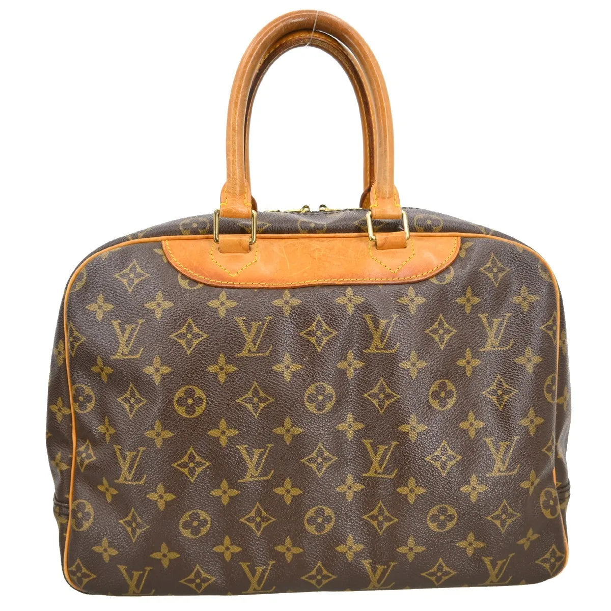 Louis Vuitton Deauville Monogram Canvas Brown Canvas Handbag (Pre-Owned)