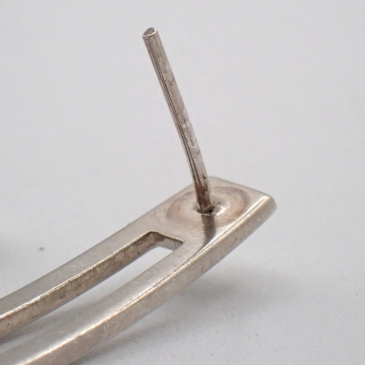 Gucci G Logo Long Studs Silver 925 Silver Silver Earrings Jewelry (Pre-Owned)