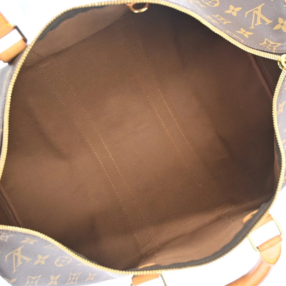 Louis Vuitton Keepall Monogram Canvas Brown Canvas Travel Bag Bag (Pre-Owned)