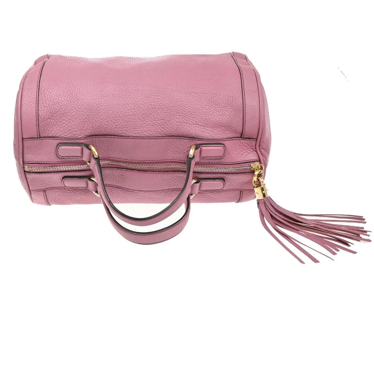 Gucci Soho Boston Leather Pink Leather Handbag (Pre-Owned)
