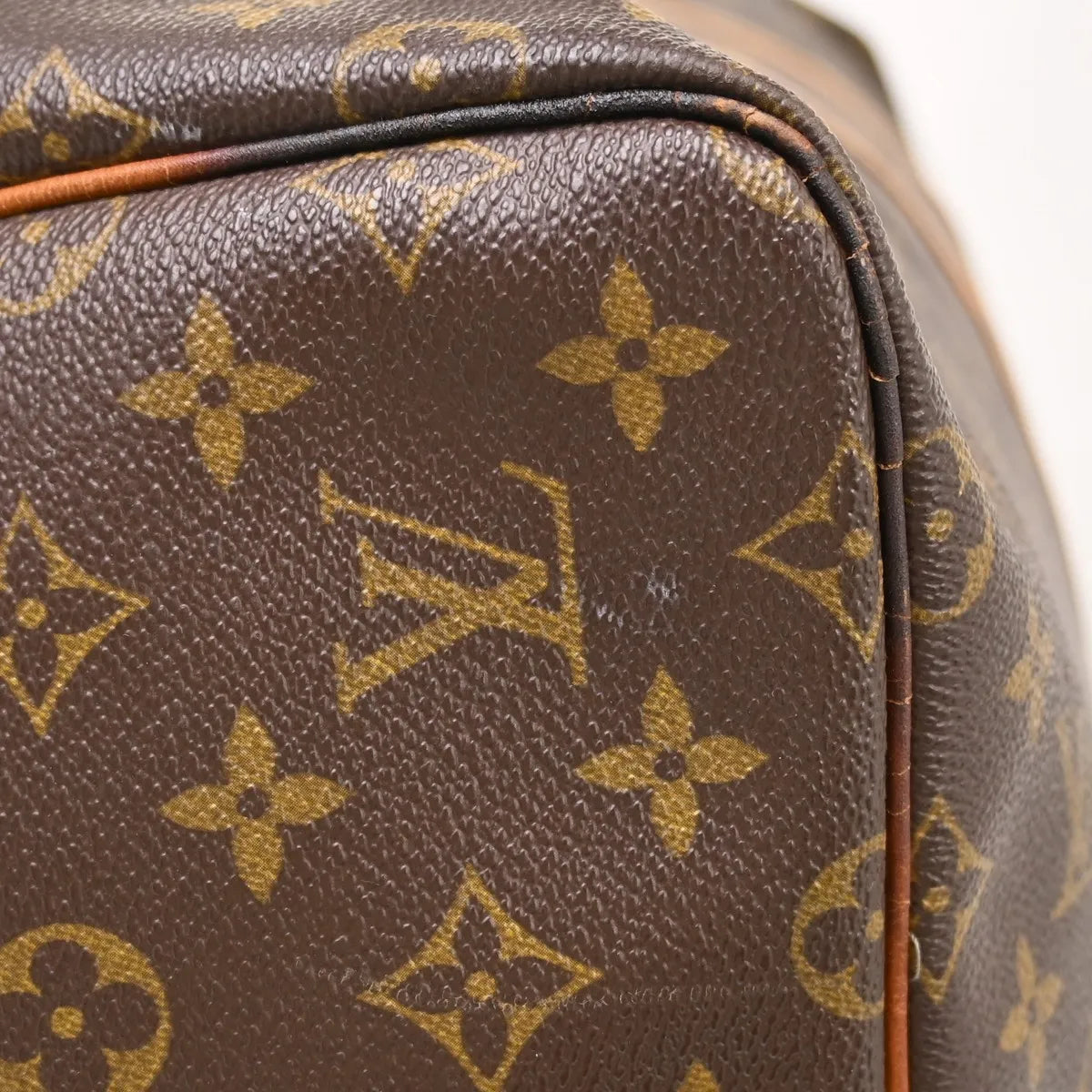 Louis Vuitton Keepall Canvas Brown Canvas Travel Bag Bag (Pre-Owned)