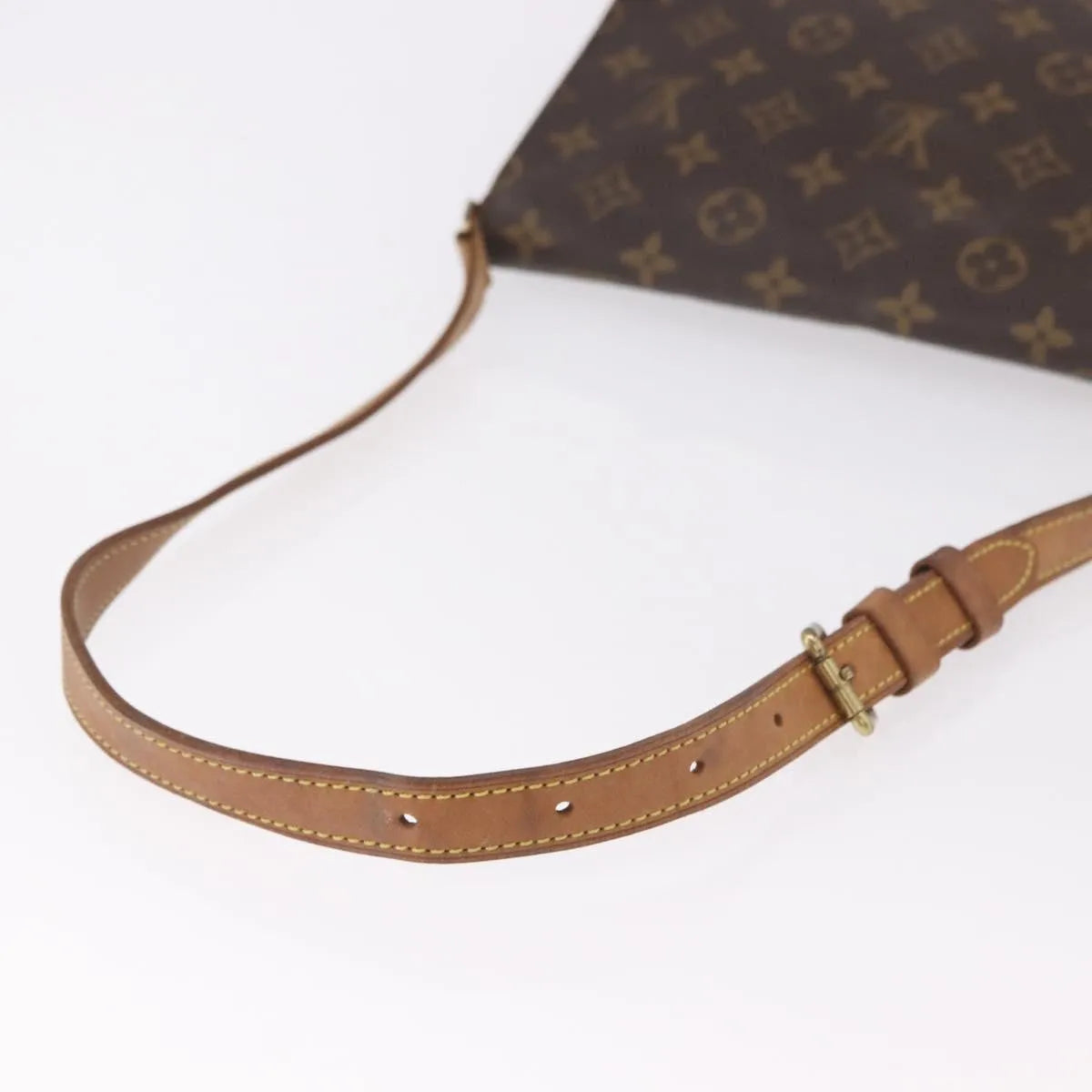 Louis Vuitton Musette Tango Monogram Canvas Brown Canvas Shoulder Bag Bag (Pre-Owned)