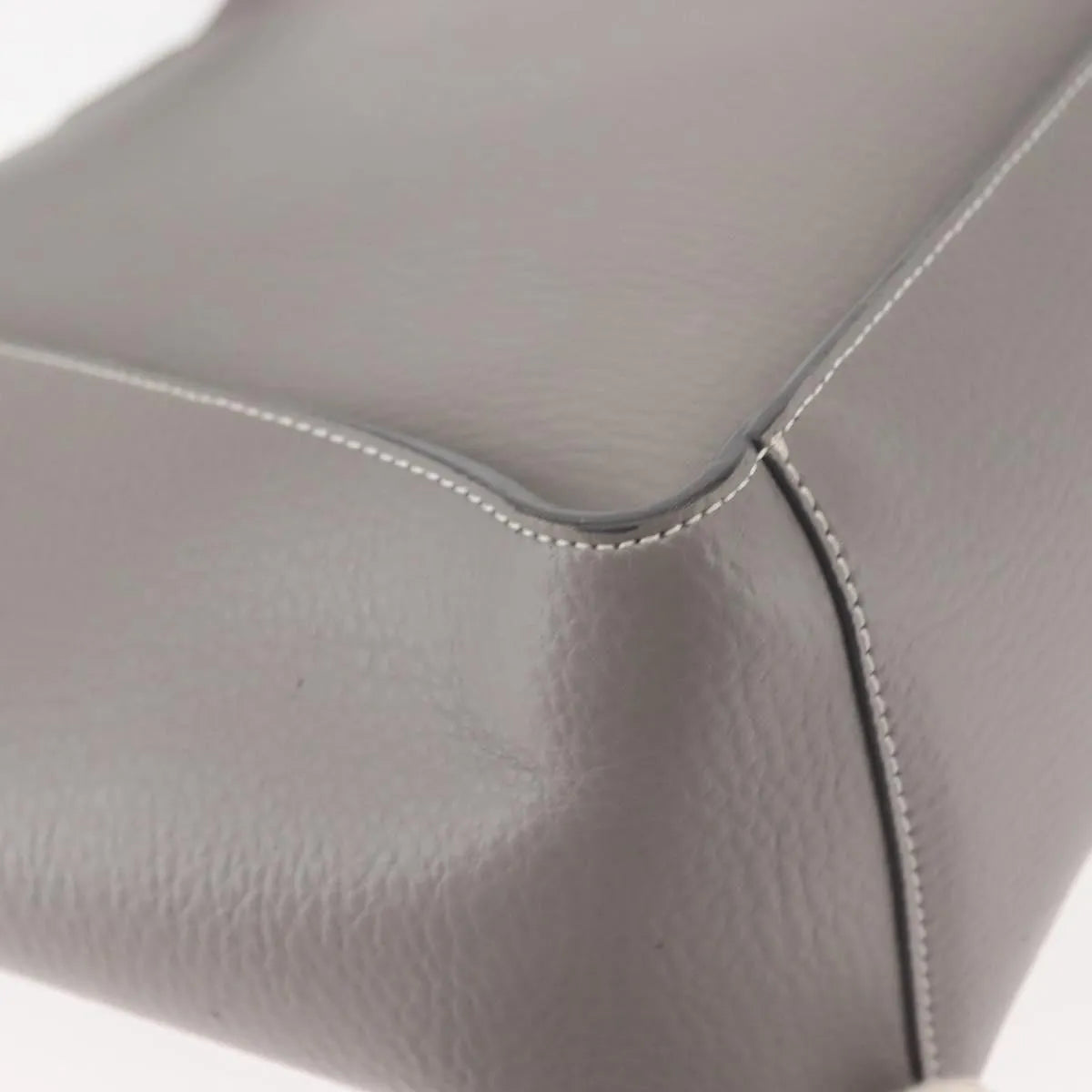 Stella Mccartney Alter Tote Leather Gray Leather Tote Bag Bag (Pre-Owned)