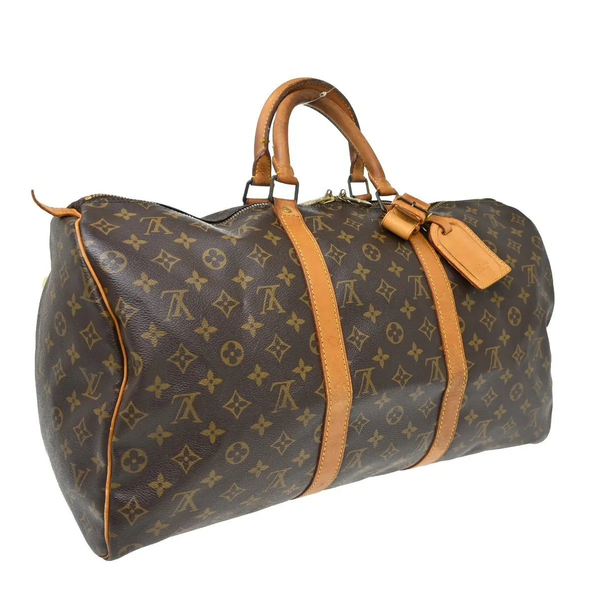 Louis Vuitton Keepall Monogram Canvas Brown Canvas Travel Bag Bag (Pre-Owned)