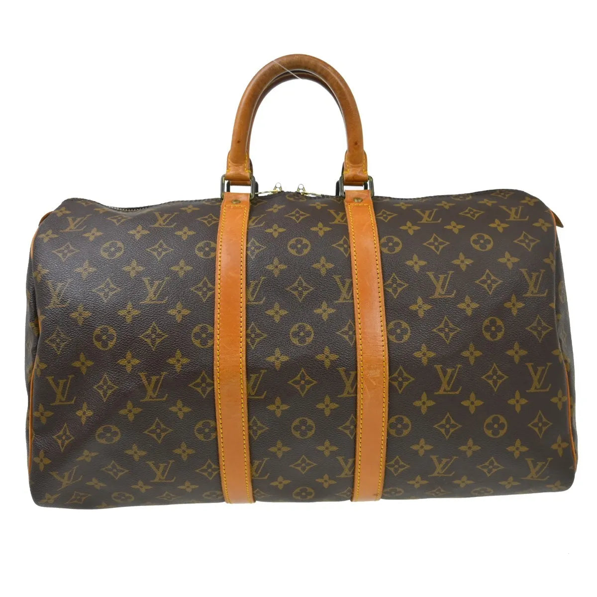 Louis Vuitton Keepall Bag Monogram Canvas Brown Canvas Travel Bag Bag (Pre-Owned)