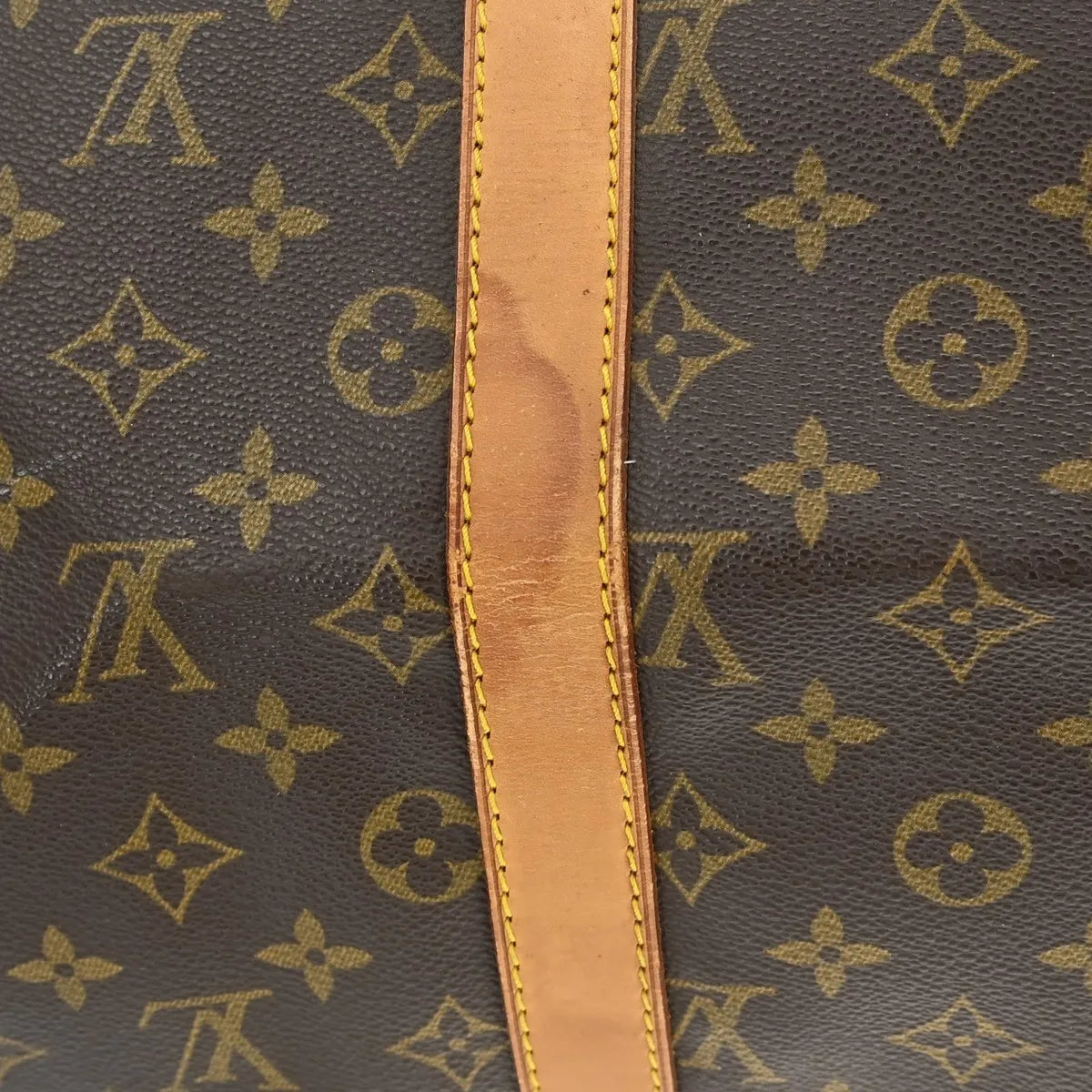 Louis Vuitton Keepall Bag Monogram Canvas Brown Canvas Travel Bag Bag (Pre-Owned)