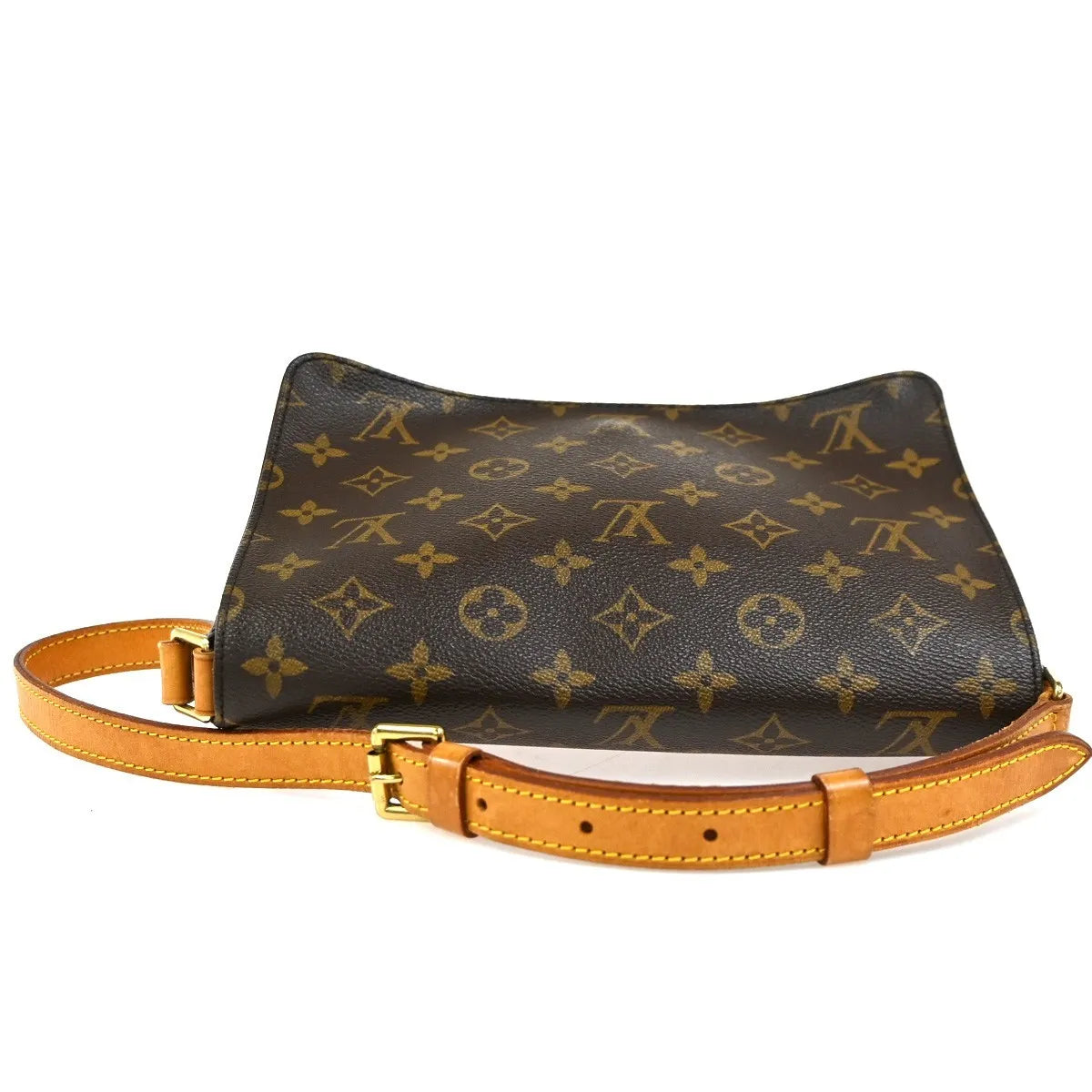 Louis Vuitton Musette Tango Monogram Canvas Brown Canvas Shoulder Bag Bag (Pre-Owned)