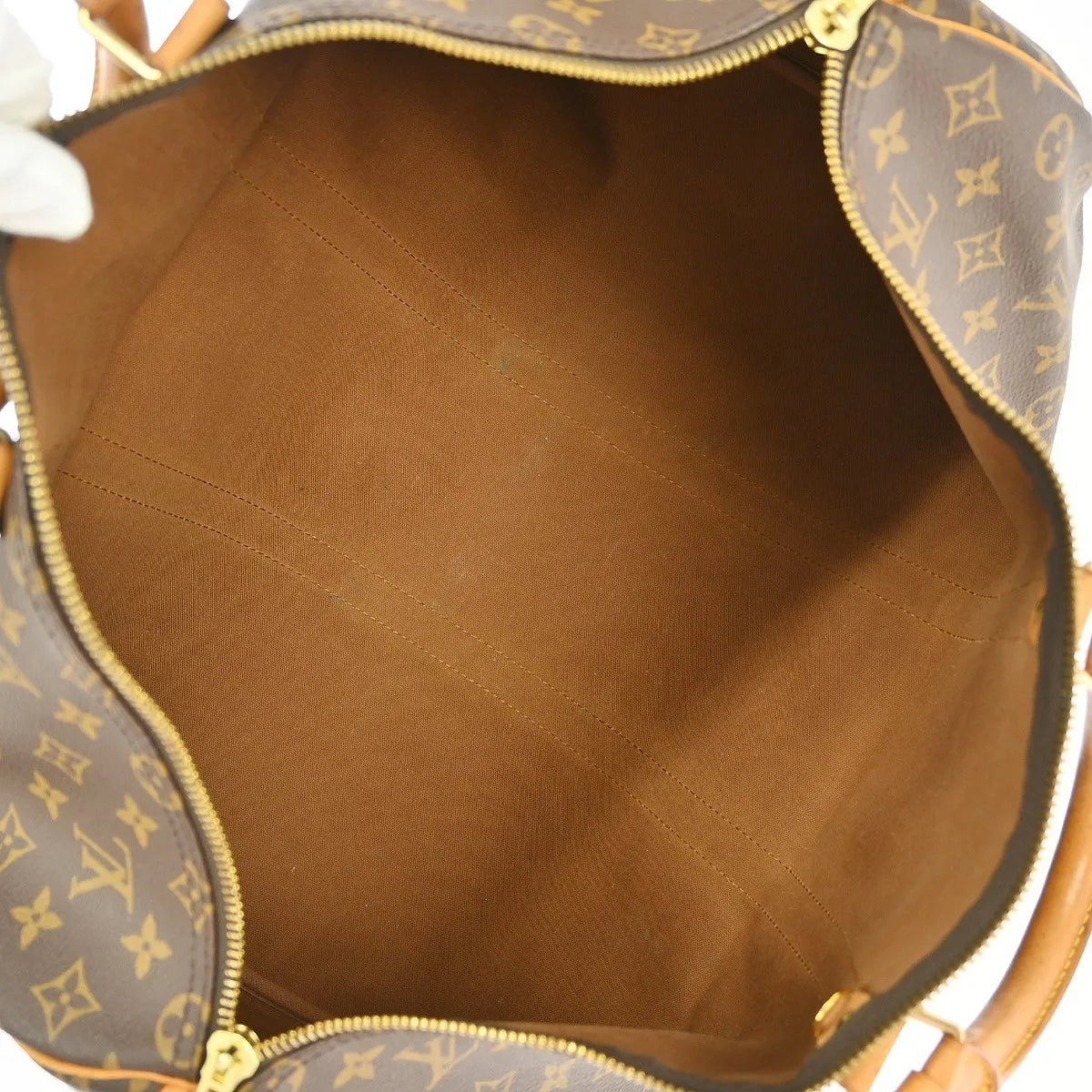 Louis Vuitton Keepall Monogram Canvas Brown Canvas Travel Bag Bag (Pre-Owned)