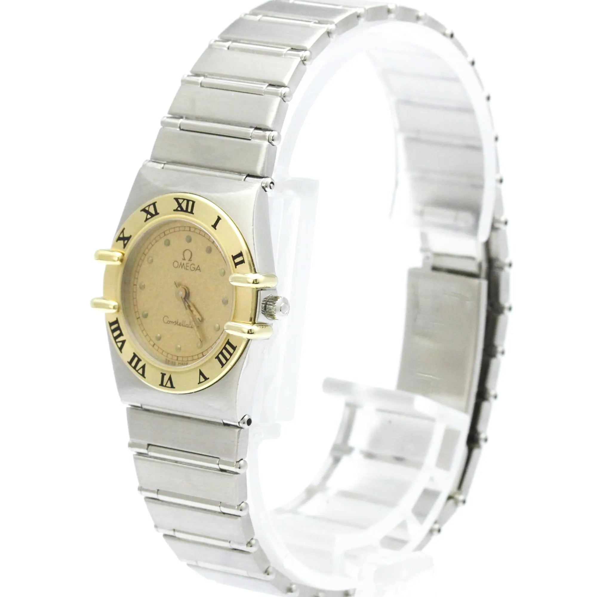 Omega Constellation Quartz Stainless Steel And Yellow Gold Watch (Pre-Owned)