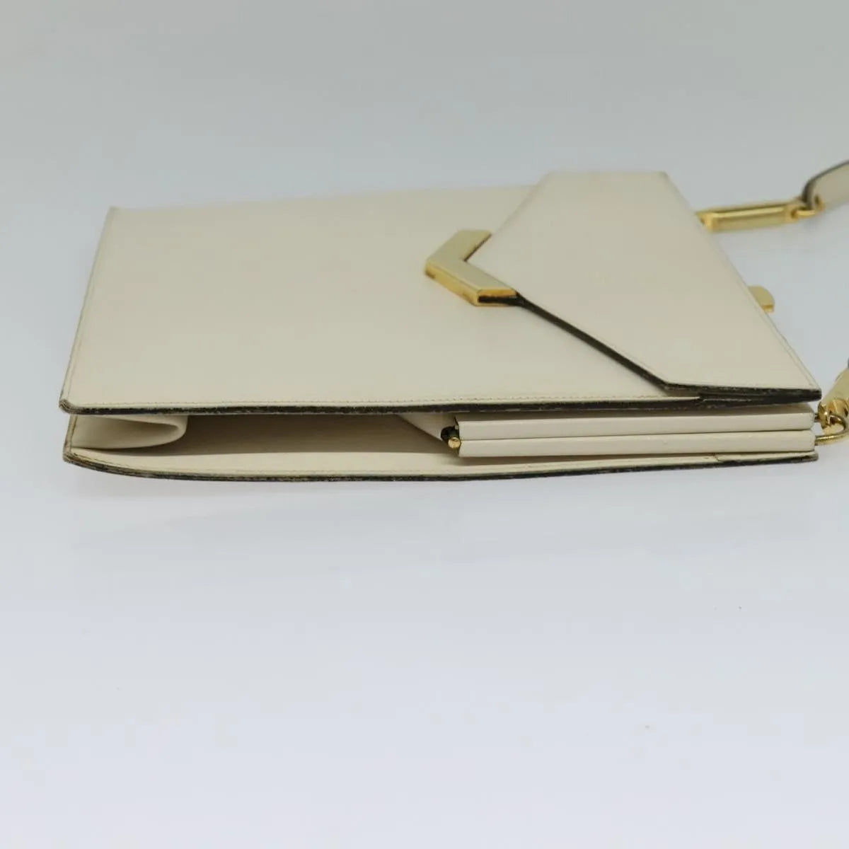 Christian Dior Vintage Leather Beige Leather Shoulder Bag Bag (Pre-Owned)