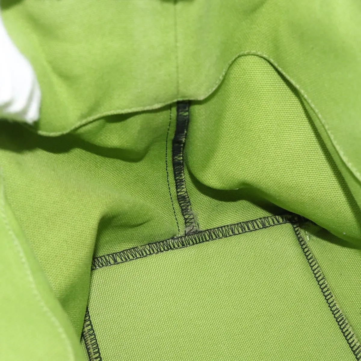 Bottega Veneta Vintage Canvas Green Canvas Tote Bag Bag (Pre-Owned)