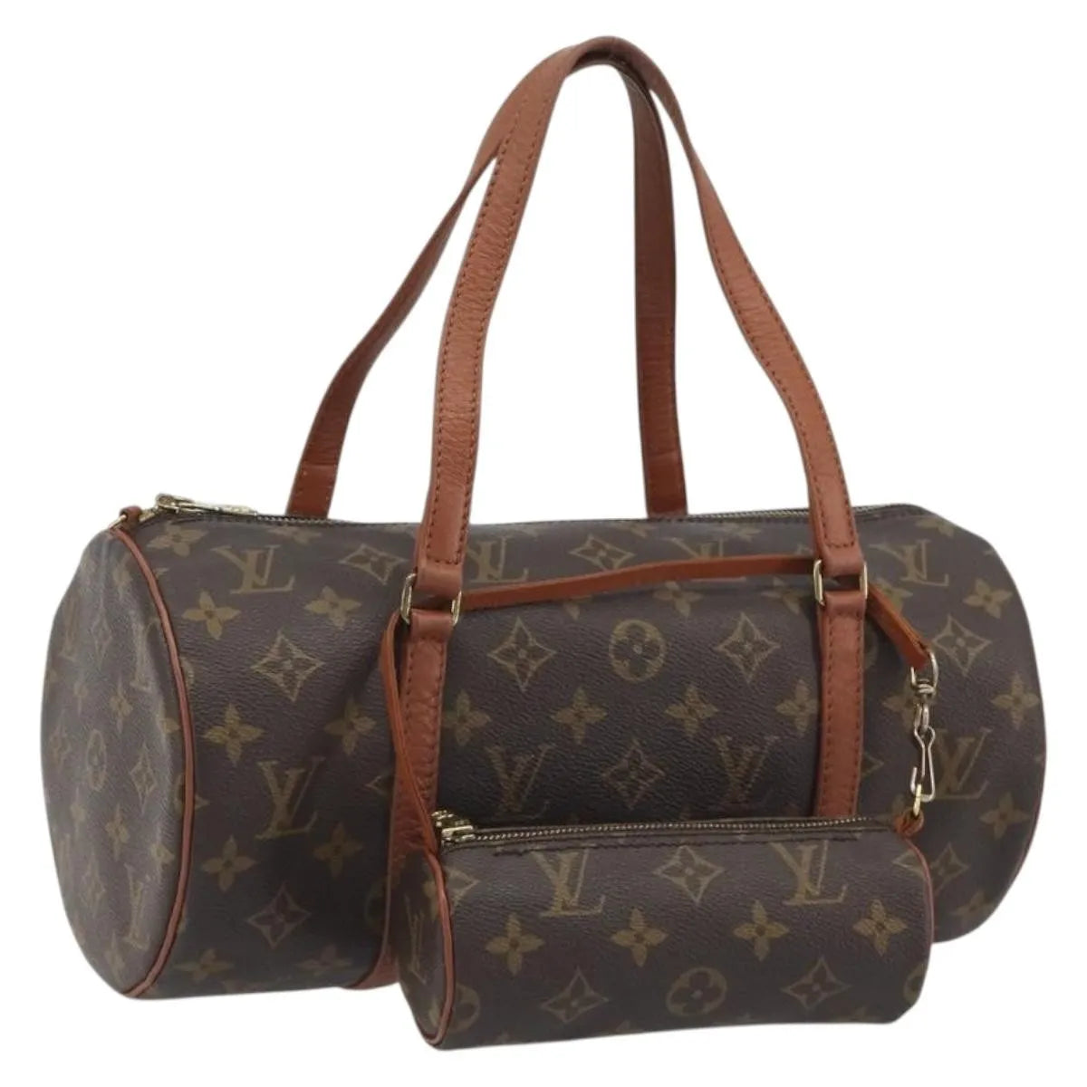 Louis Vuitton Papillon Monogram Brown Canvas Handbag (Pre-Owned)