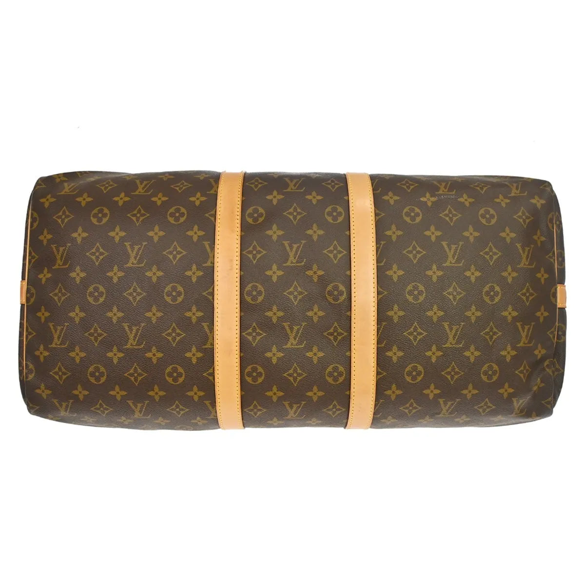 Louis Vuitton Keepall Monogram Brown Canvas Travel Bag Bag (Pre-Owned)