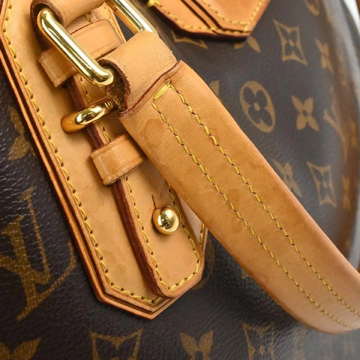 Louis Vuitton Griet Monogram Brown Canvas Handbag (Pre-Owned)
