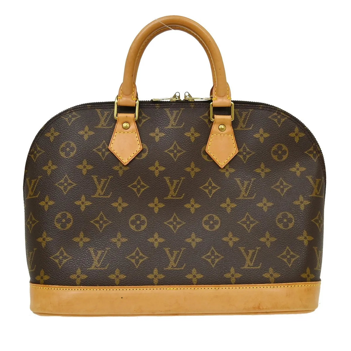 Louis Vuitton Alma Monogram Brown Canvas Handbag (Pre-Owned)