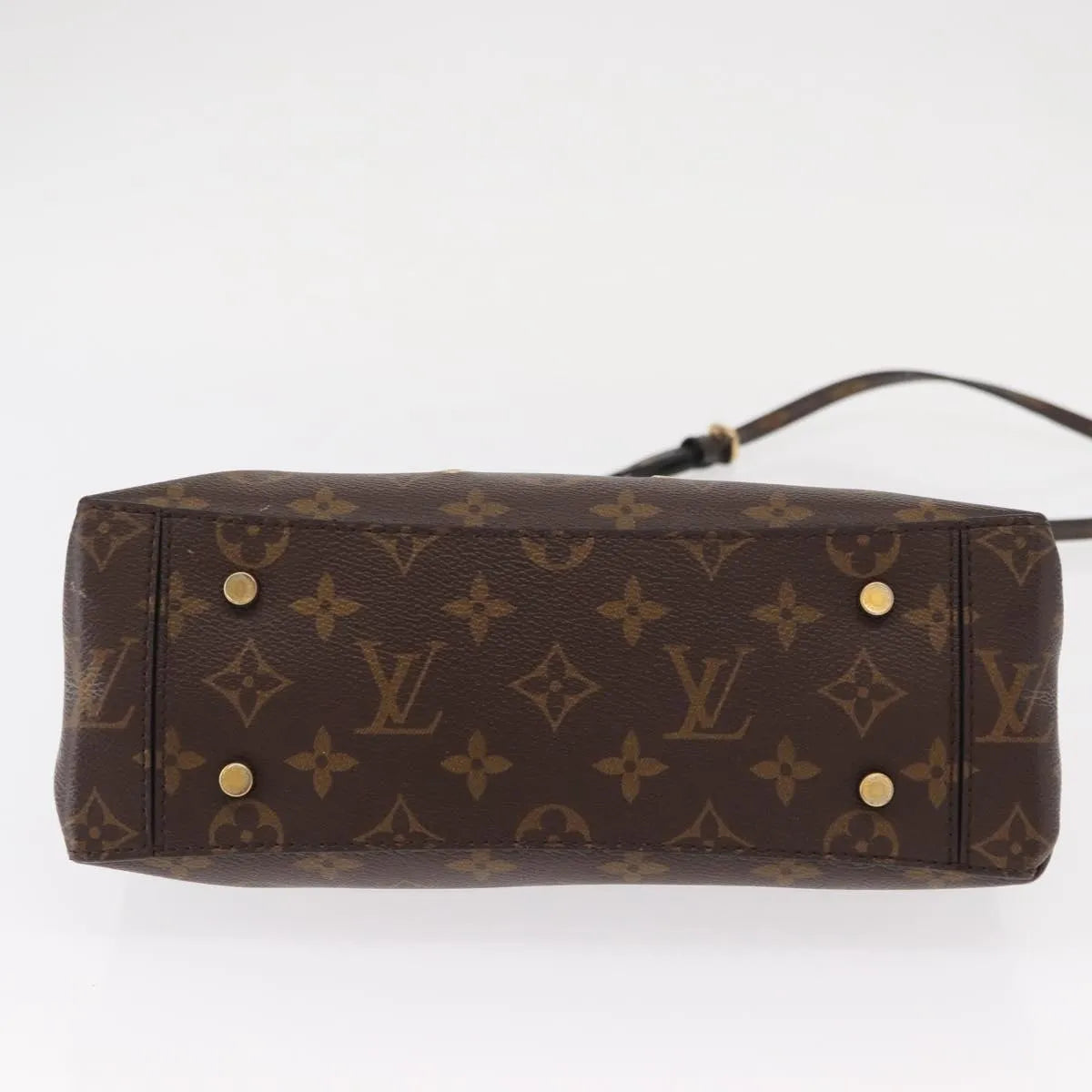 Louis Vuitton One Handle Flap Monogram Canvas And Leather Brown Canvas Handbag (Pre-Owned)