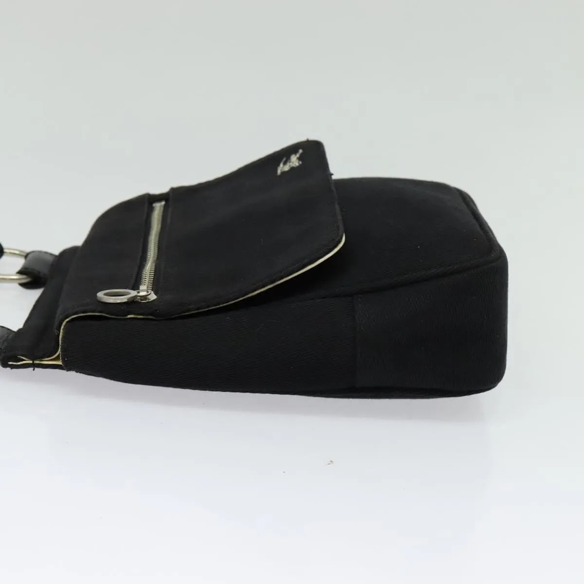 Burberry Blue Label Canvas Black Canvas Shoulder Bag Bag (Pre-Owned)
