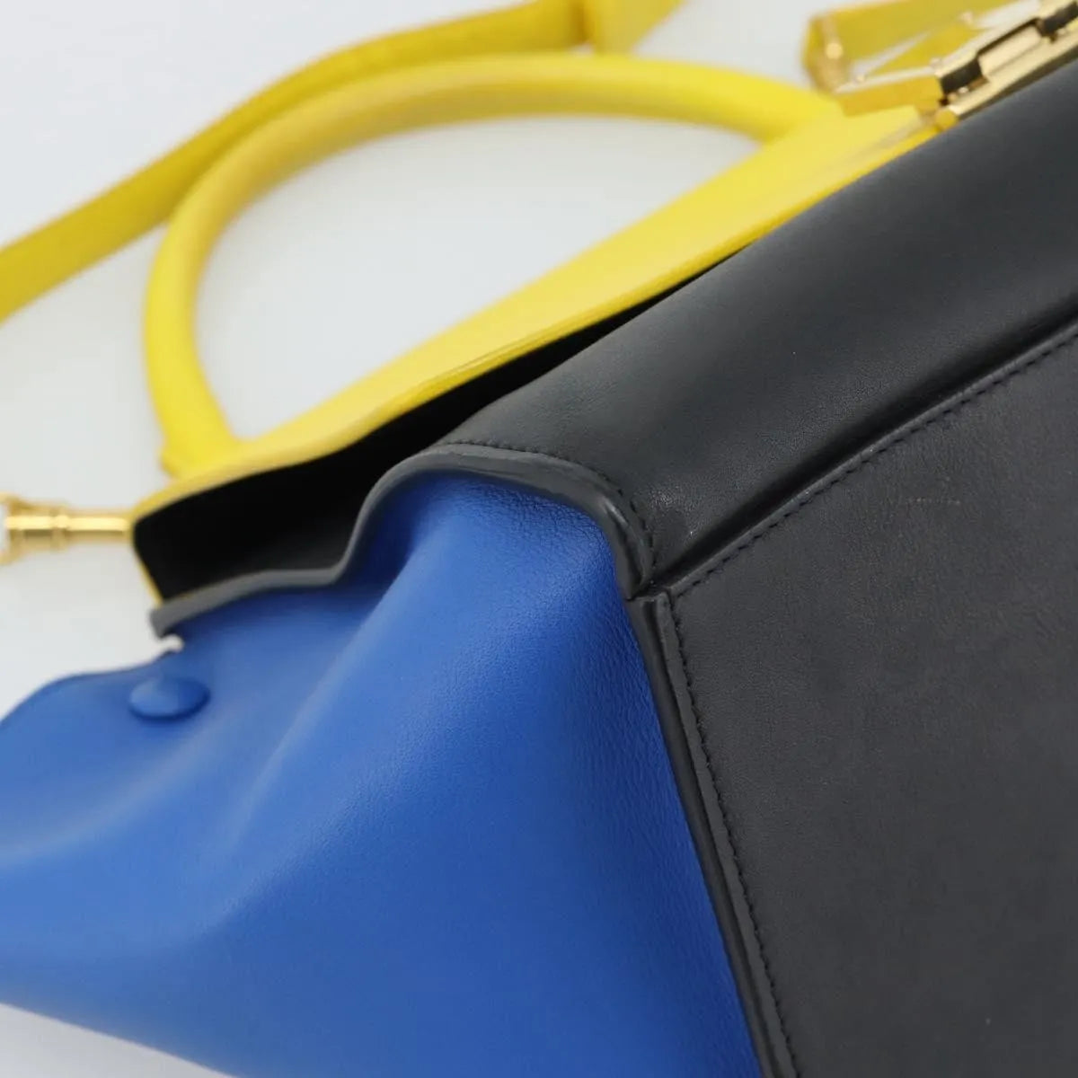 Celine Tricolor Trapeze Leather Multicolour Leather Handbag (Pre-Owned)