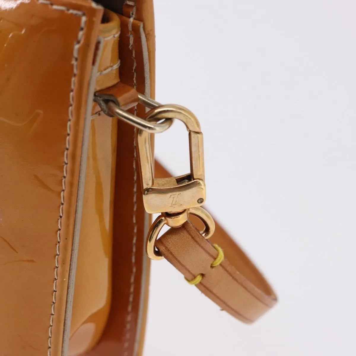 Louis Vuitton Lexington Pochette Monogram Vernis Beige Patent_Leather Clutche & Pouche Bag (Pre-Owned)