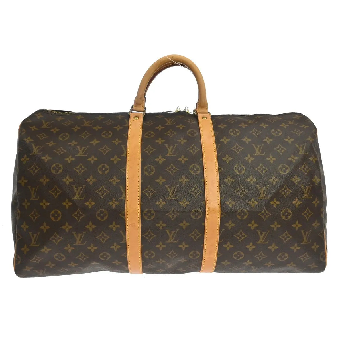 Louis Vuitton Keepall Monogram Canvas Brown Canvas Travel Bag Bag (Pre-Owned)