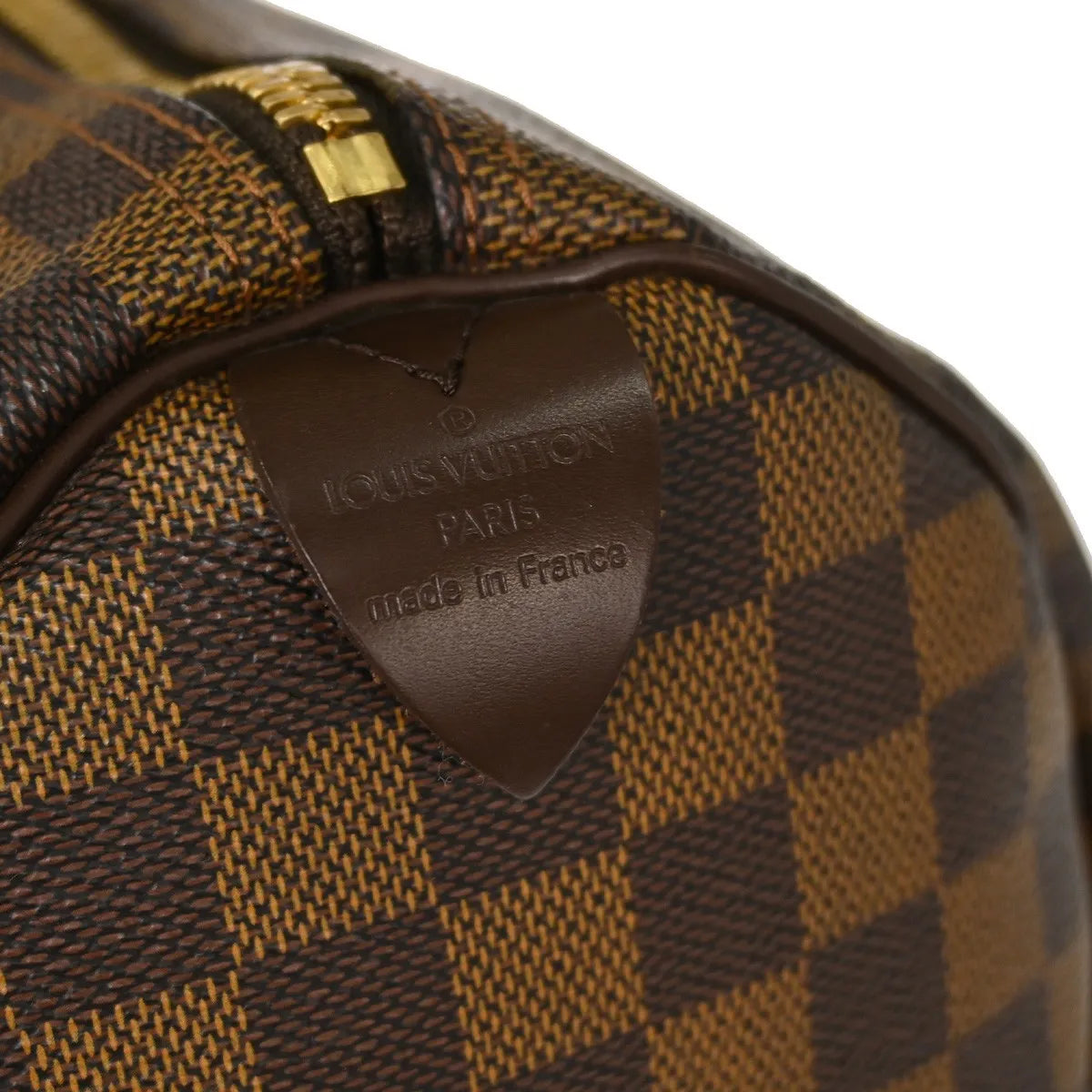 Louis Vuitton Keepall Damier Ebene Brown Canvas Travel Bag Bag (Pre-Owned)