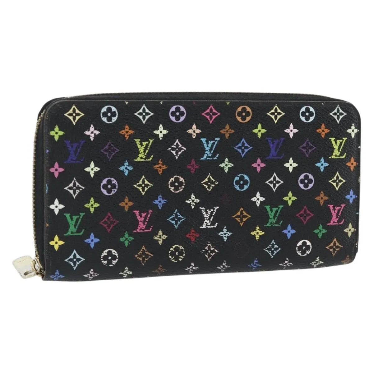 Louis Vuitton Aerogram Zippy Leather Black Canvas Wallets Accessory (Pre-Owned)