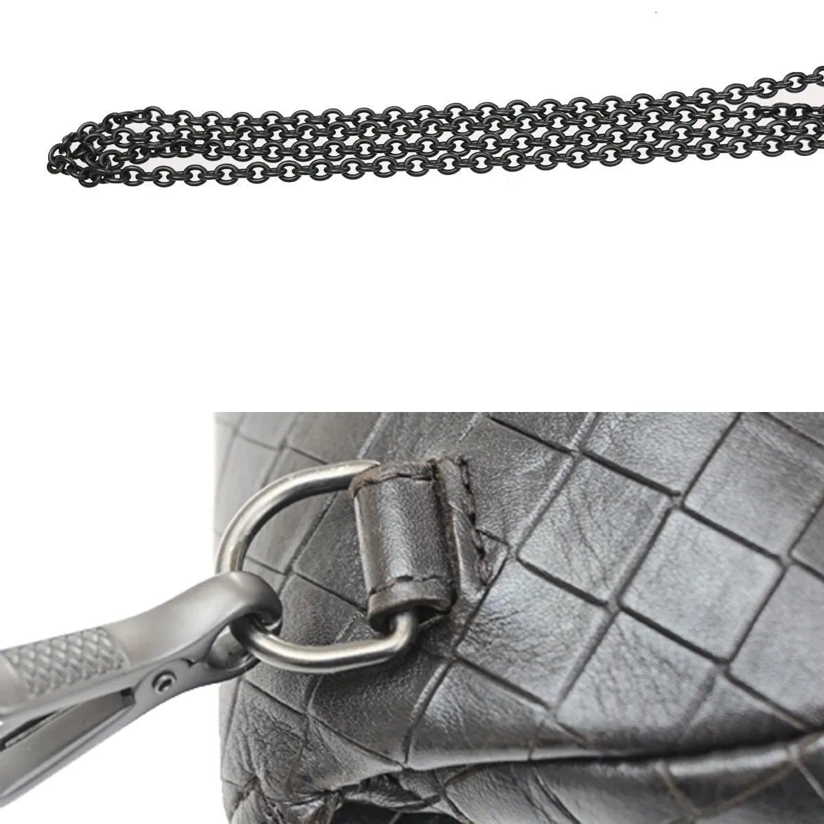 Bottega Veneta Expandable Chain Crossbody Leather Brown Leather Shoulder Bag Bag (Pre-Owned)