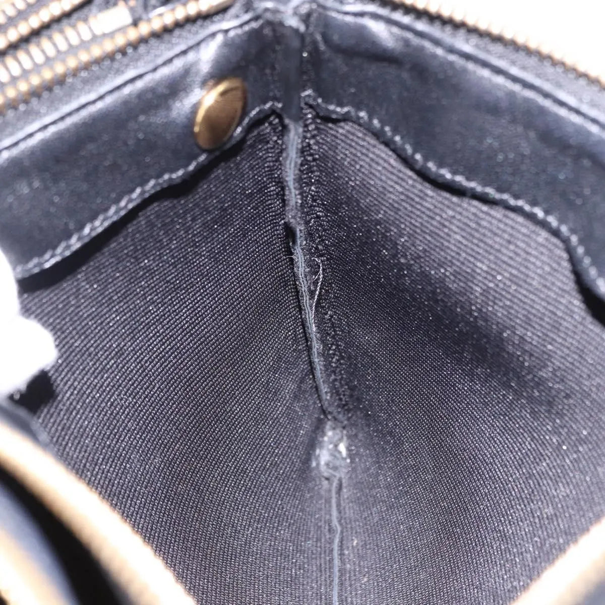 Celine Trio Leather Black Leather Shoulder Bag Bag (Pre-Owned)