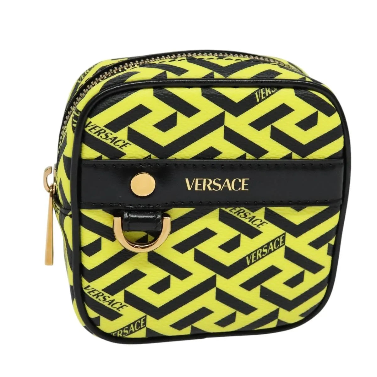 Versace Vintage Clutch Leather Yellow Pvc Clutche & Pouche Bag (Pre-Owned)