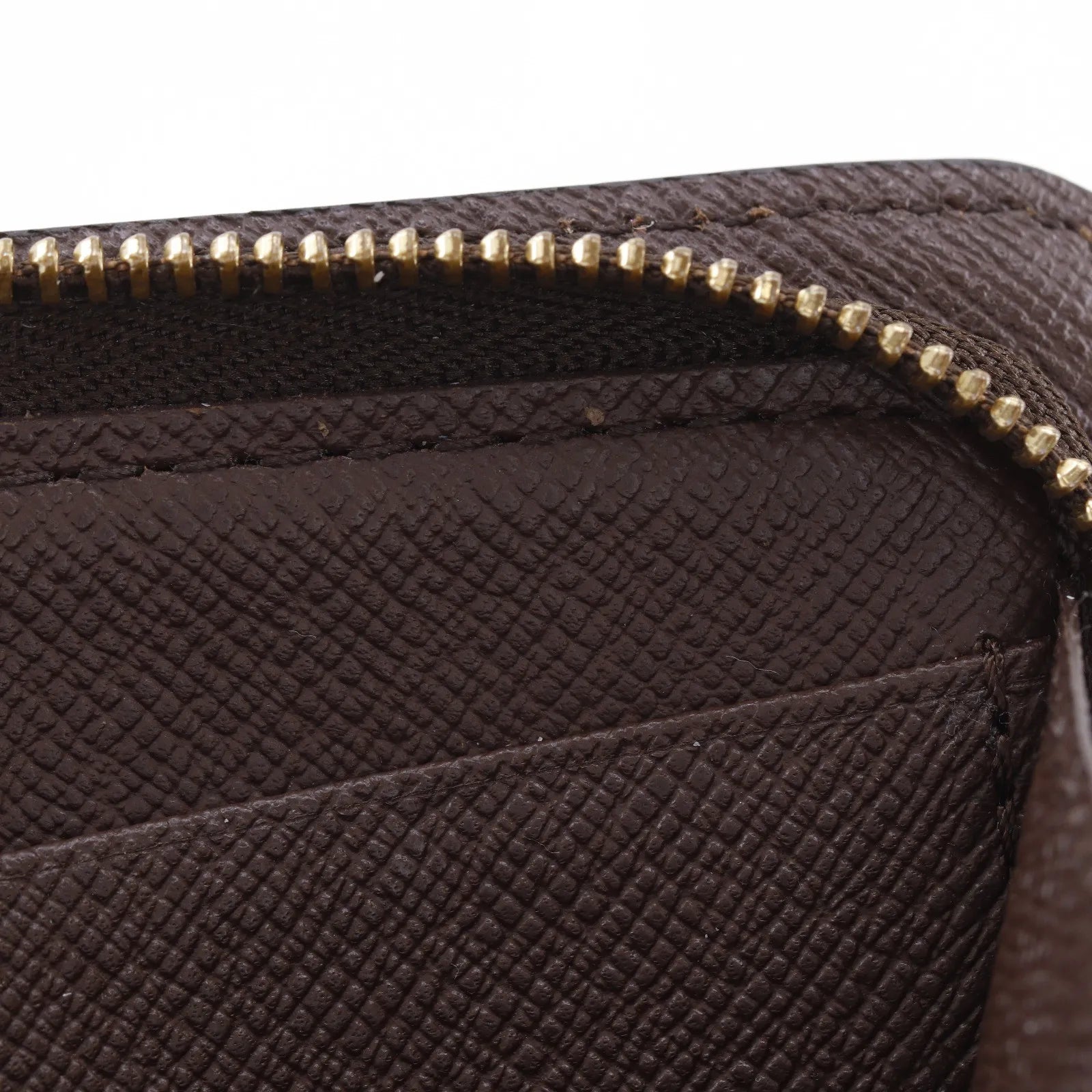 Louis Vuitton Zippy Organizer Damier Ebene Brown Canvas Wallets Accessory (Pre-Owned)
