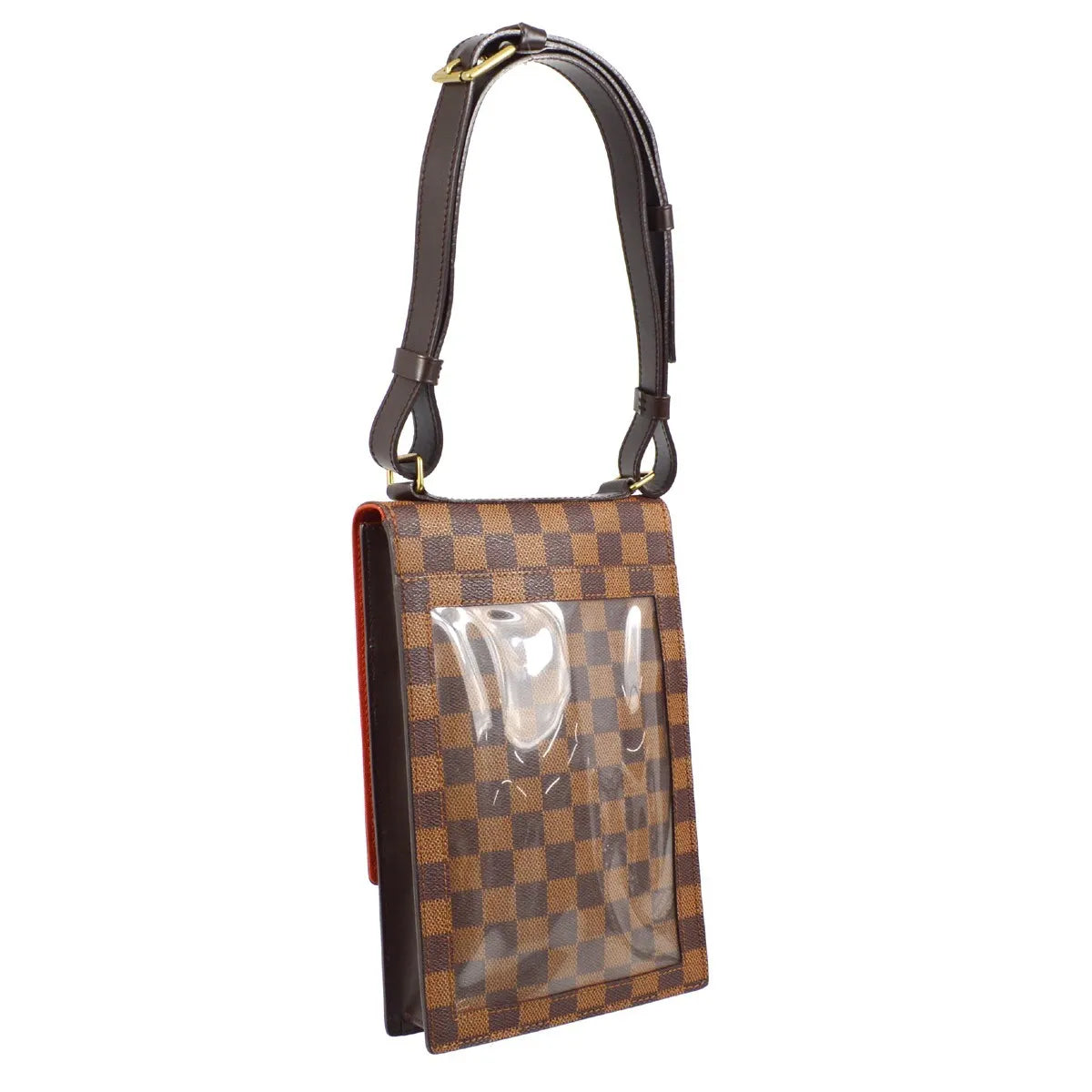Louis Vuitton Portobello Messenger Damier Brown Canvas Clutche & Pouche Bag (Pre-Owned)