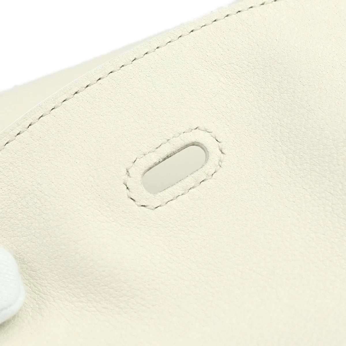 Hermes Lindy Evercolor White Leather Shoulder Bag Bag (Pre-Owned)