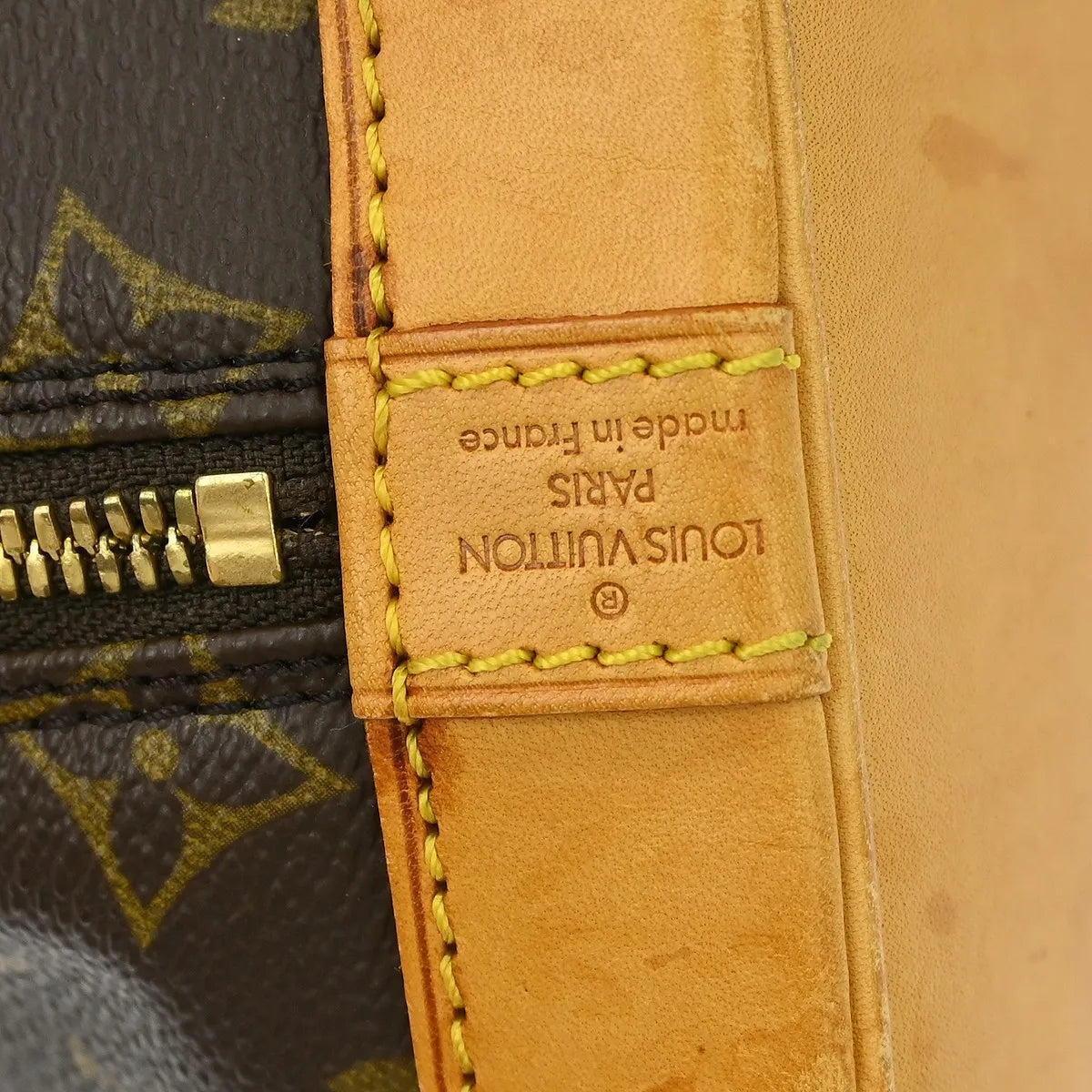 Louis Vuitton Alma Handbag Monogram Canvas Brown Canvas Handbag (Pre-Owned)