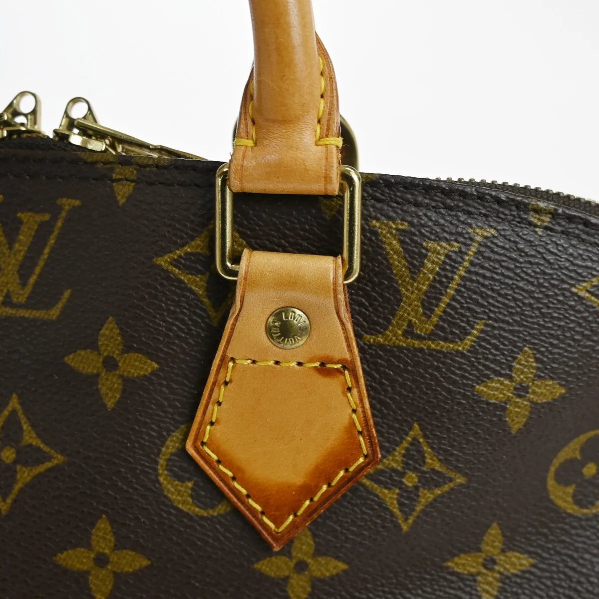 Louis Vuitton Alma Monogram Canvas Brown Canvas Handbag (Pre-Owned)