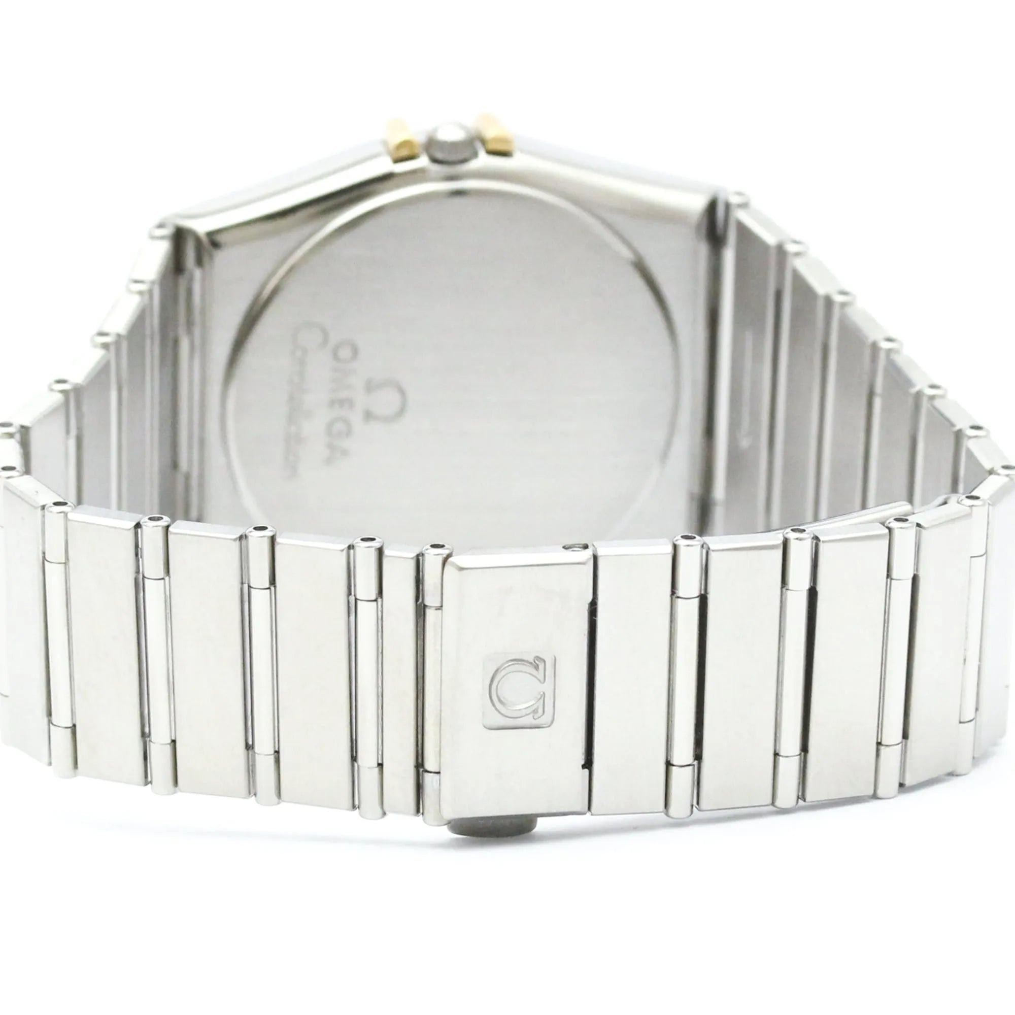 Omega Constellation Manhattan Quartz Stainless Steel And Yellow Gold (18K) Watch (Pre-Owned)