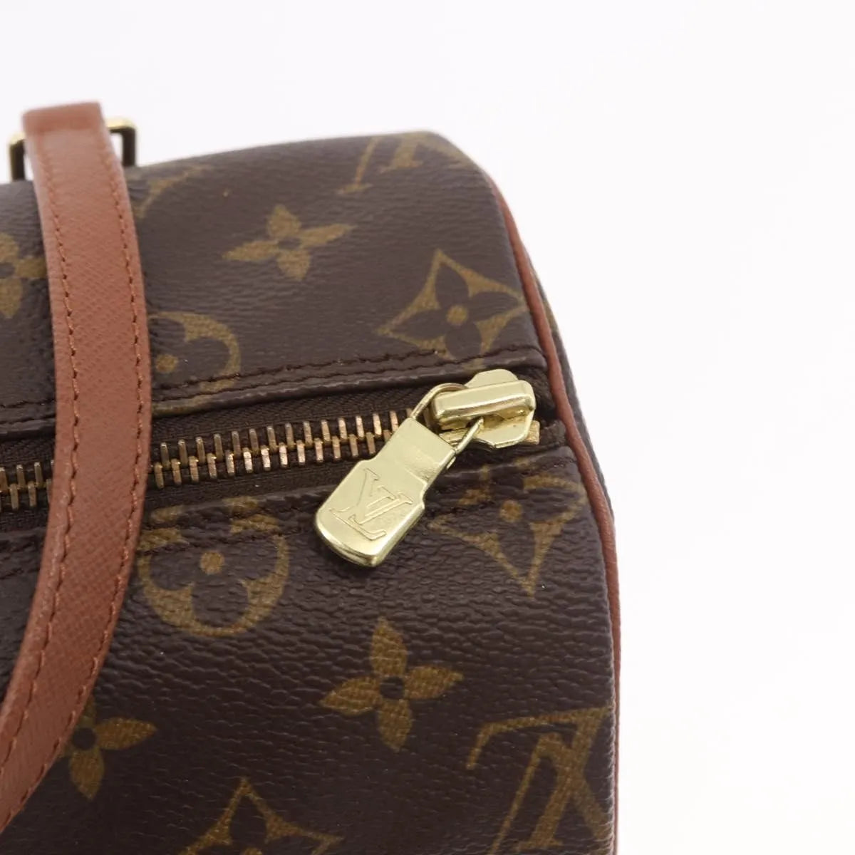 Louis Vuitton Papillon Monogram Canvas Brown Canvas Handbag (Pre-Owned)