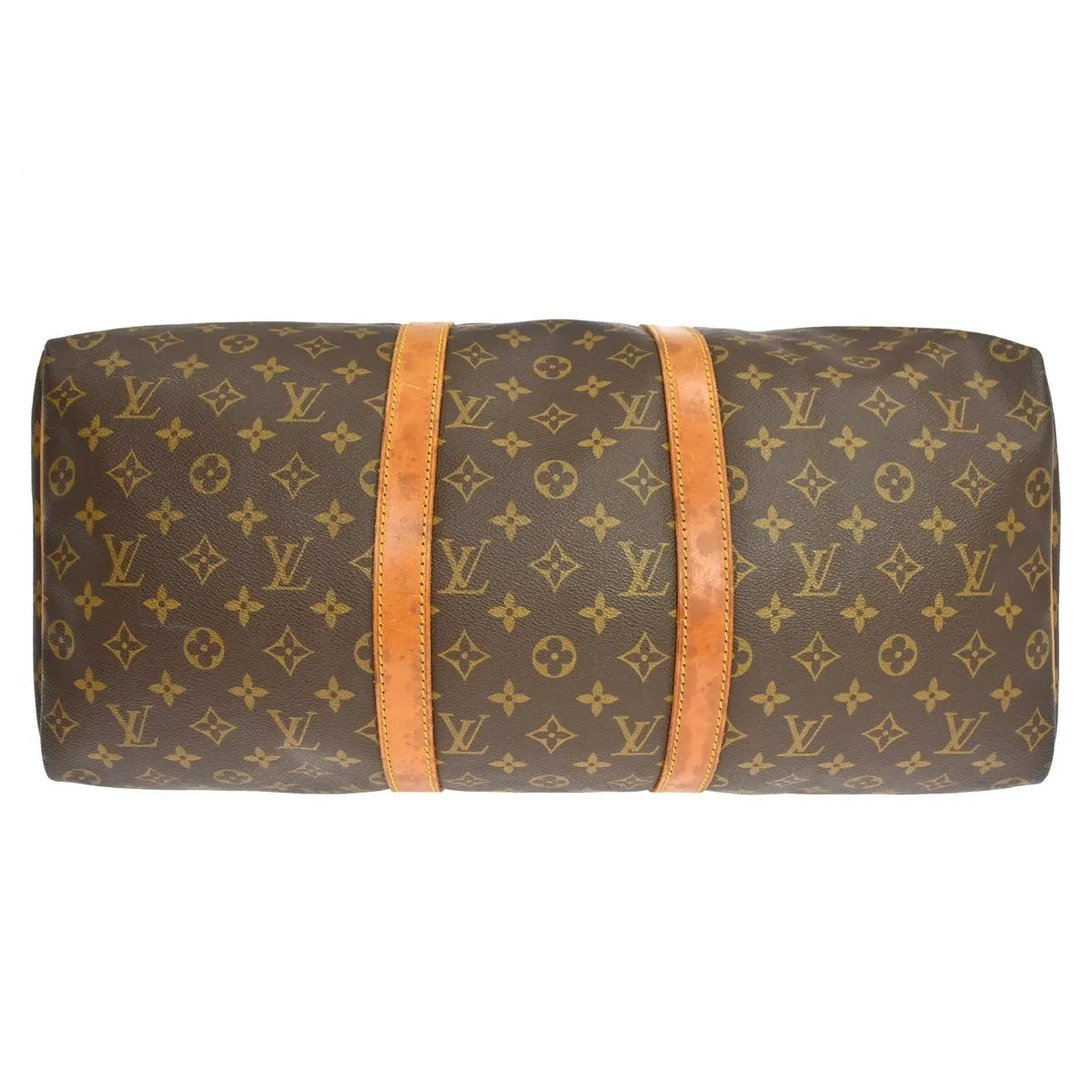 Louis Vuitton Keepall Bag Monogram Canvas Brown Canvas Travel Bag Bag (Pre-Owned)