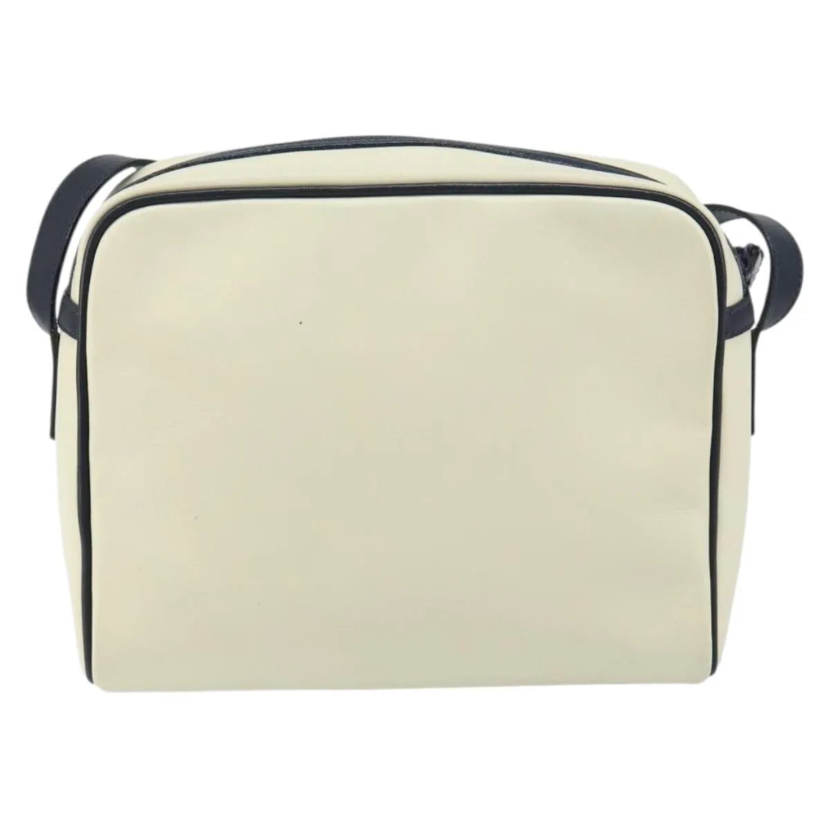 Burberry Vintage Leather White Leather Shoulder Bag Bag (Pre-Owned)