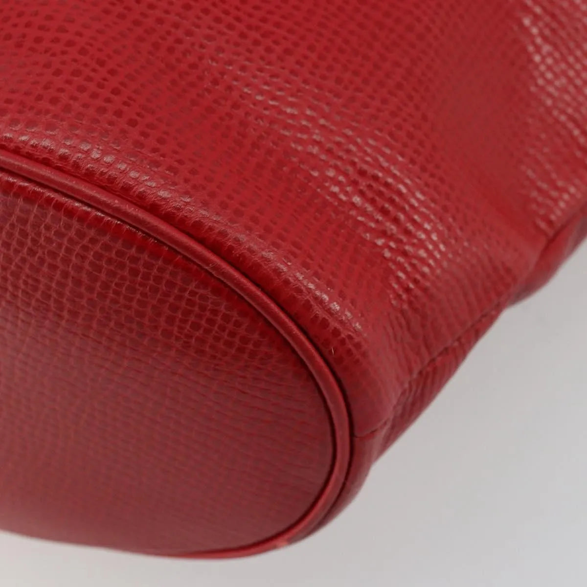 Christian Dior Vintage Tote Leather Red Leather Tote Bag Bag (Pre-Owned)