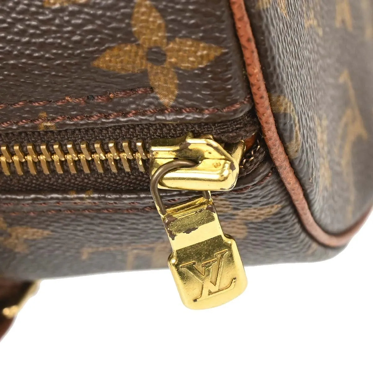 Louis Vuitton Papillon Monogram Canvas Brown Canvas Handbag (Pre-Owned)