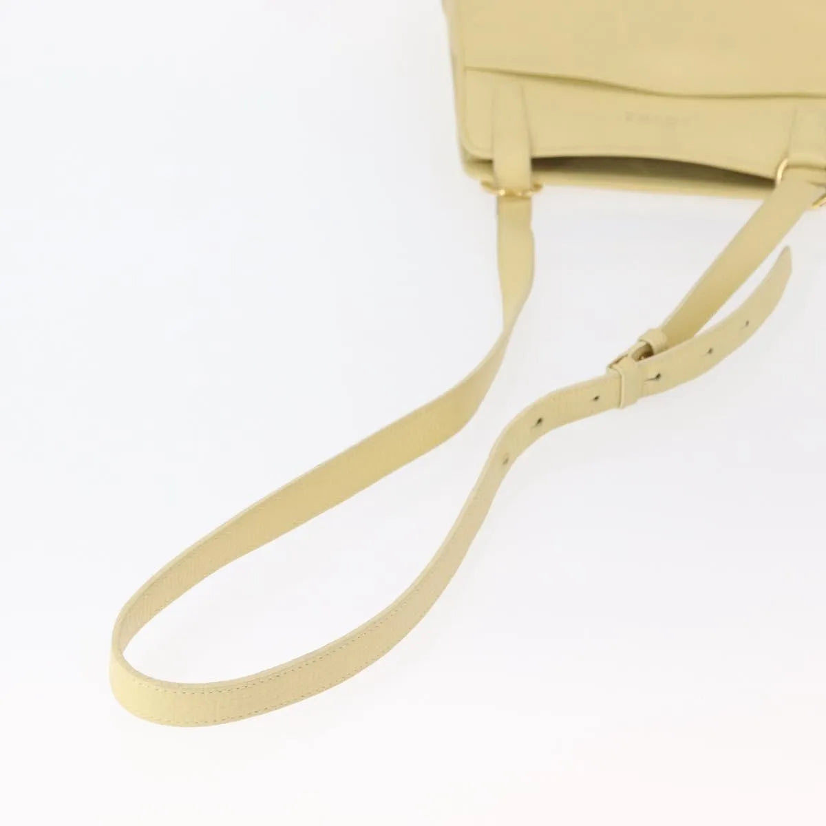 Loewe Vintage Leather Yellow Leather Shoulder Bag Bag (Pre-Owned)
