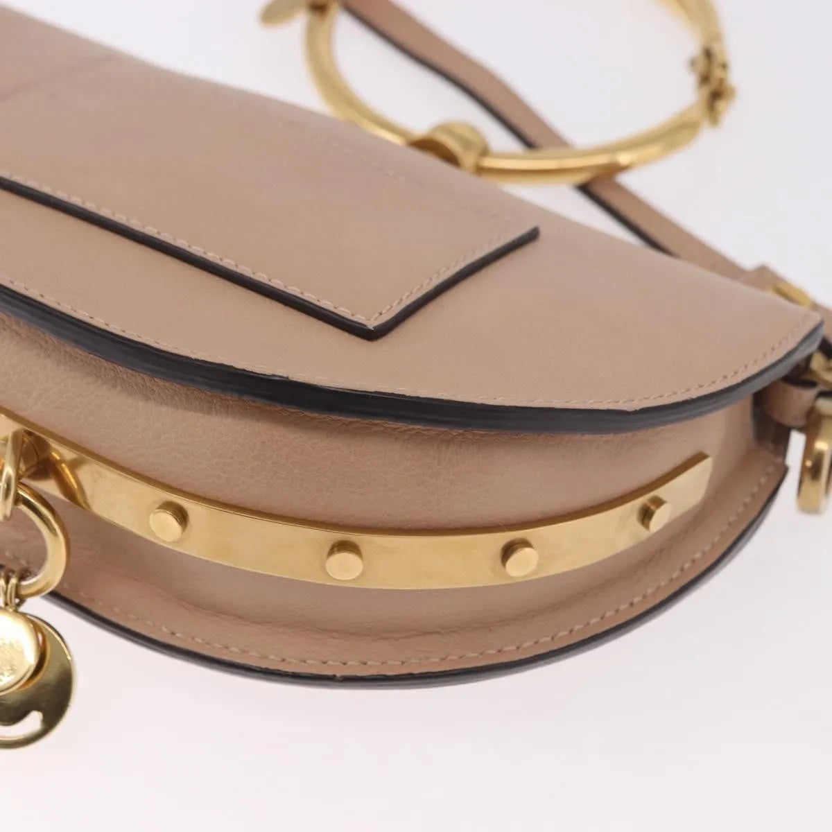 Chloe Nile Minaudière Leather Pink Leather Handbag (Pre-Owned)