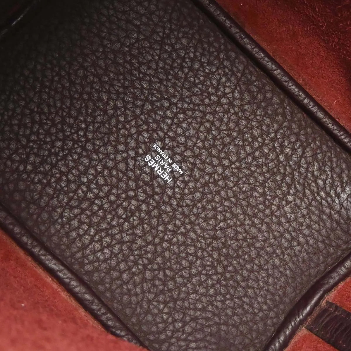 Hermes Picotin Lock Clemence Brown Leather Handbag (Pre-Owned)