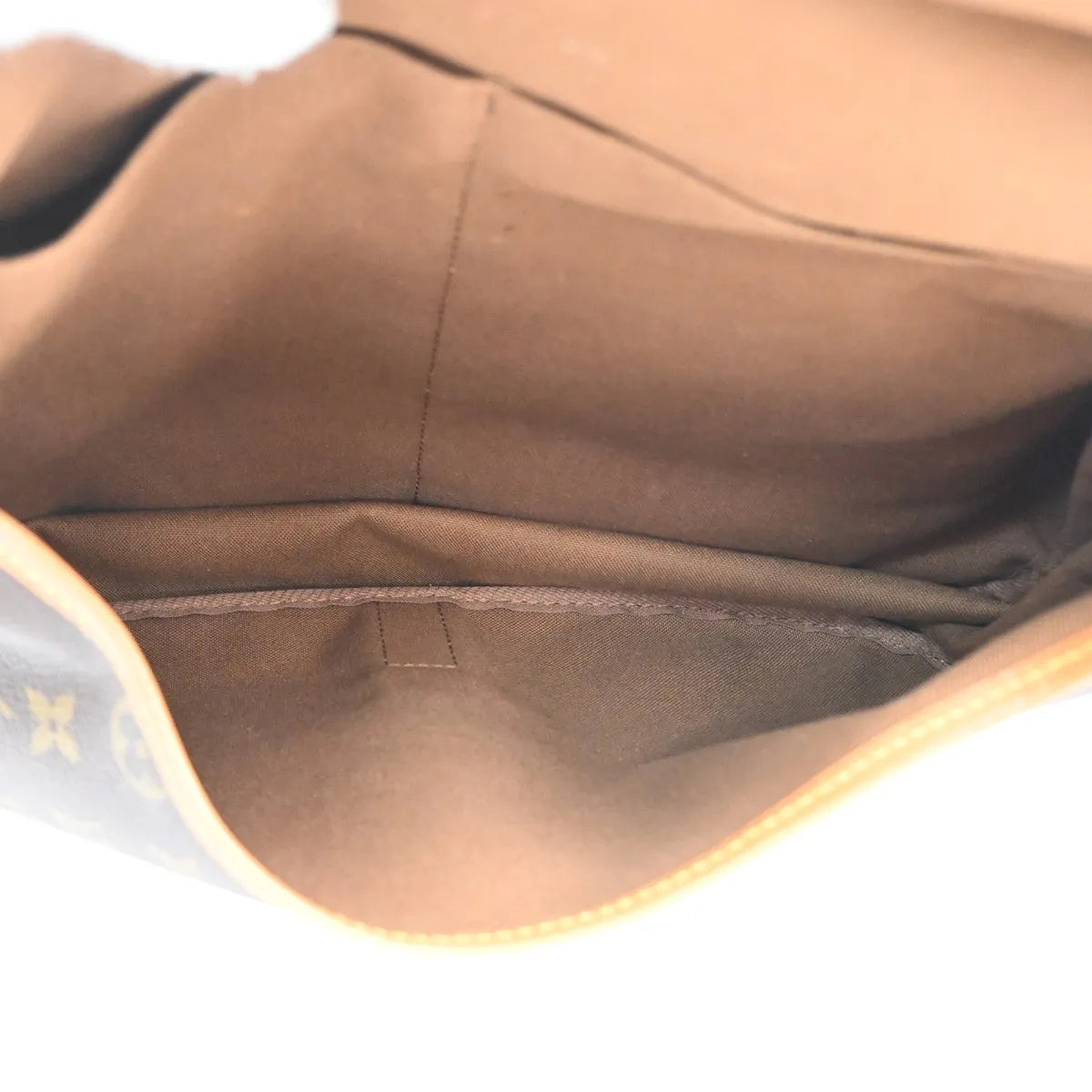 Louis Vuitton Saumur Monogram Canvas Brown Canvas Shoulder Bag Bag (Pre-Owned)